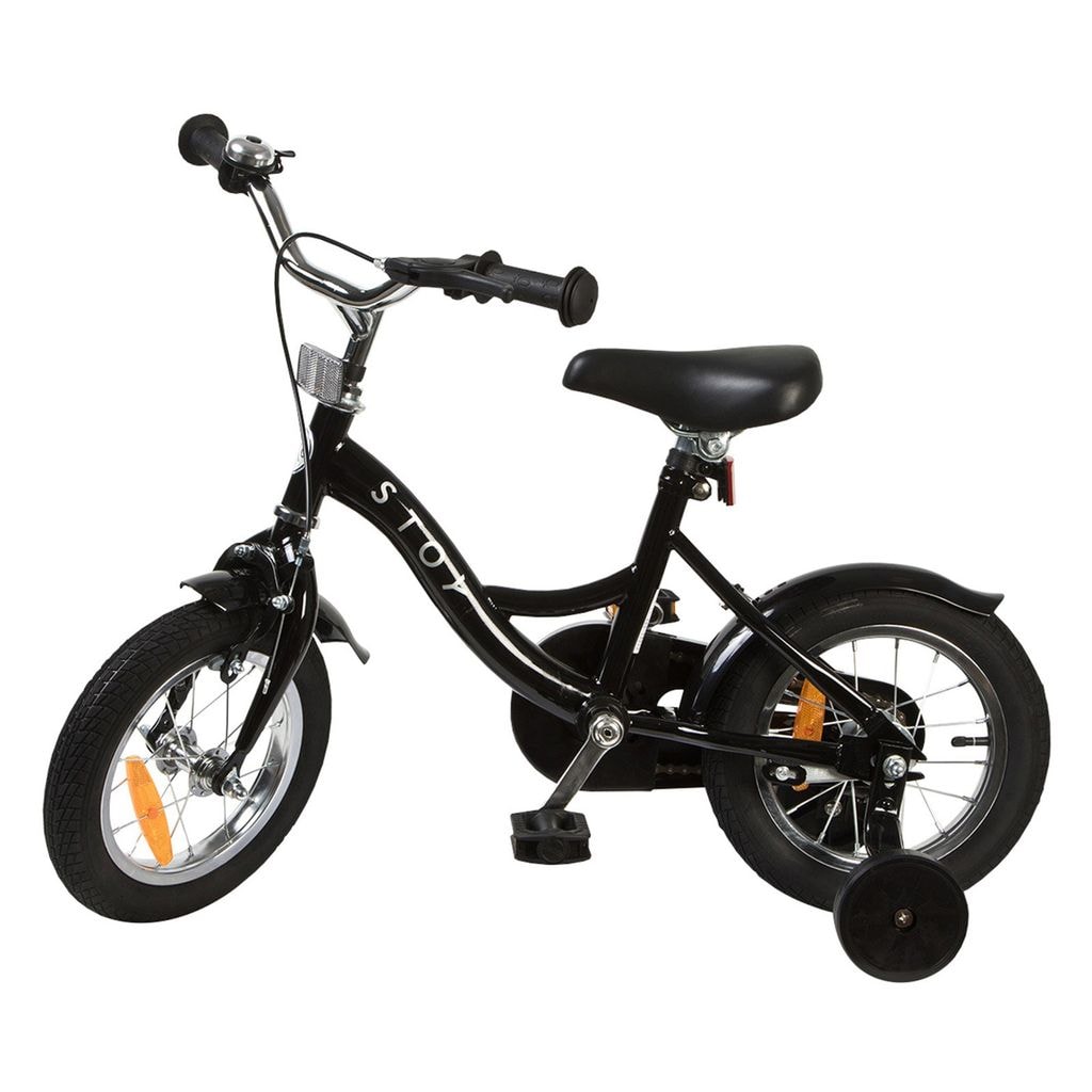 12" Classic Cykel Svart