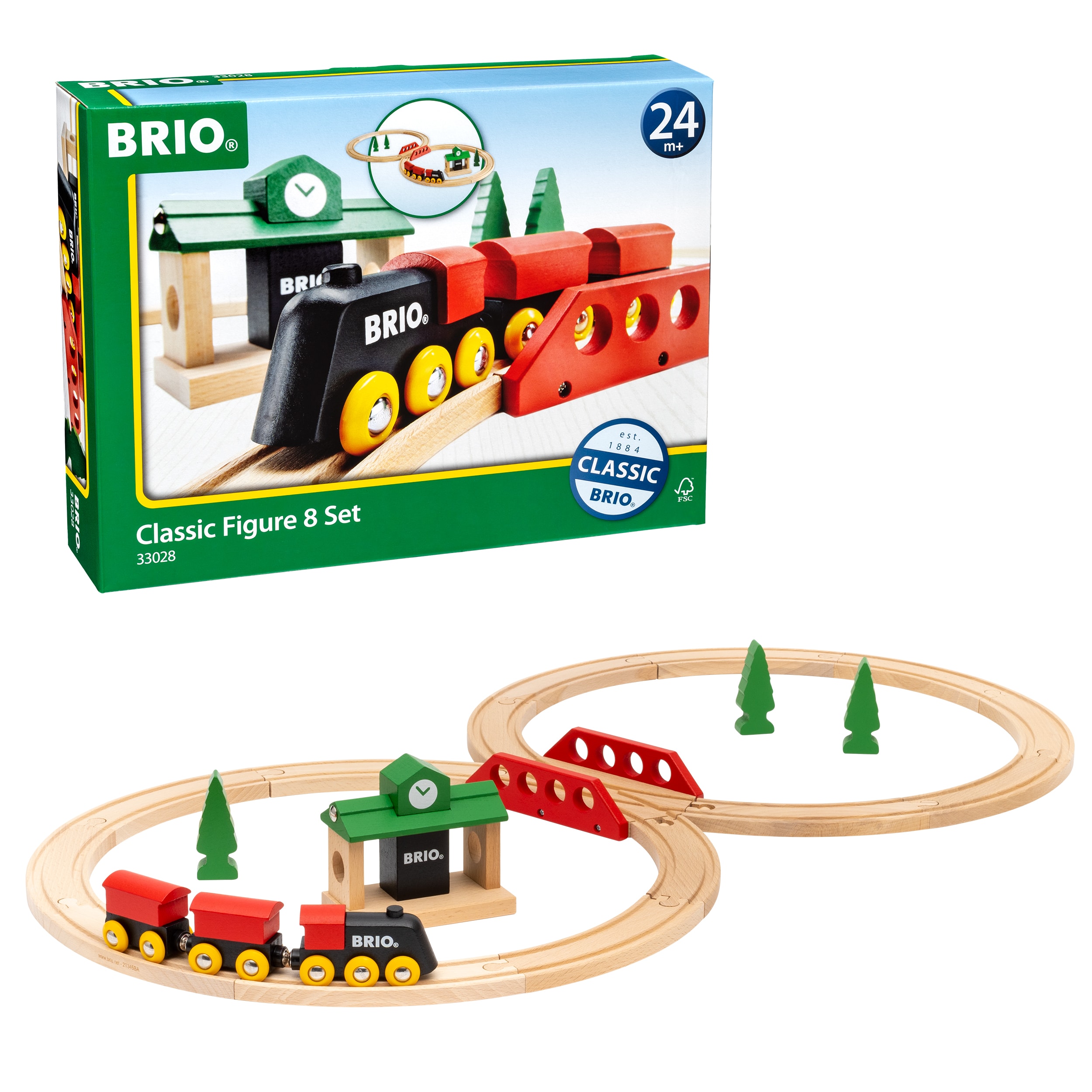 BRIO® Classic 33028 - Classic Figure 8 Train Set