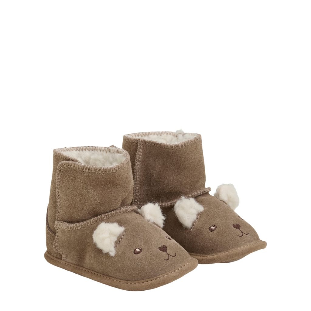 Boots Suede Animal  Pine Bark