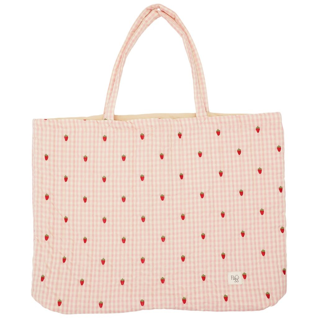 Dolly Quilted Bag Pink Berry Gingham
