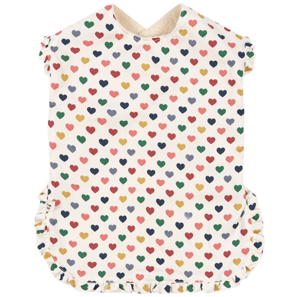 Comea Frill Bib Coeur Coloré