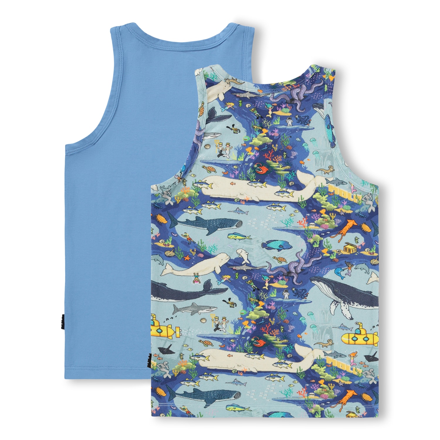 GOTS Jayden 2-pack Linne Pixel Sea
