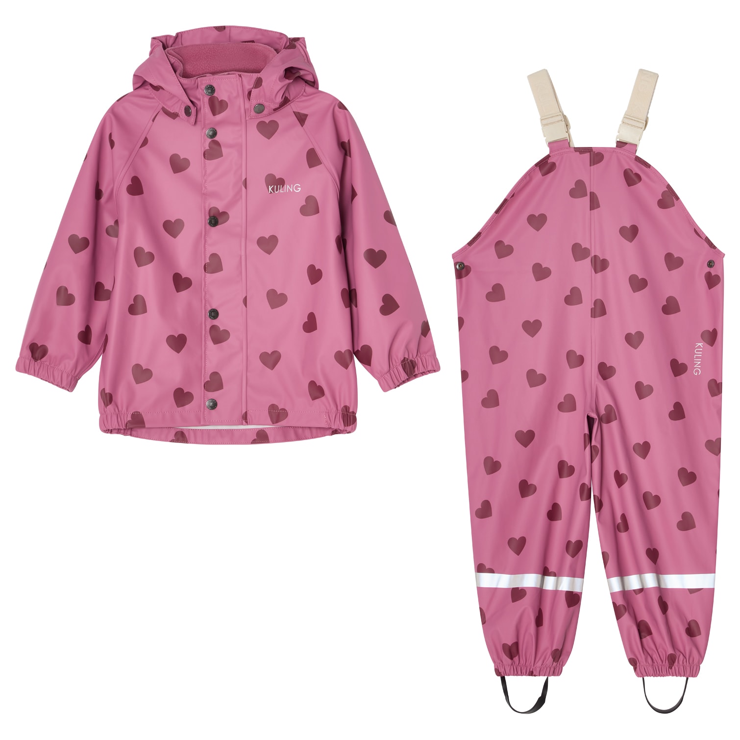 San Marino Recycled Rain Set Mauve Hearts