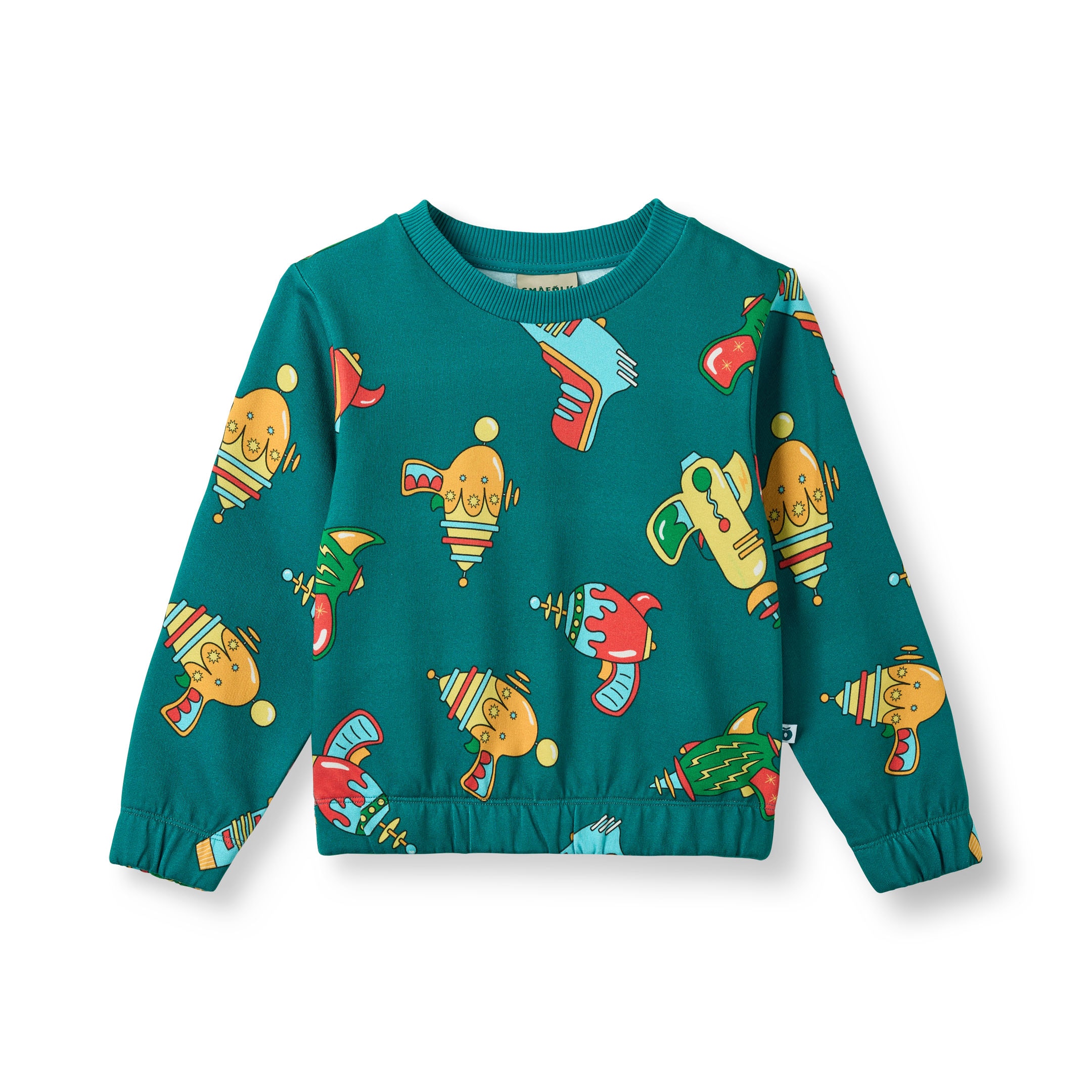 Yapeen Sweatshirt with Space Blasters Petroleum green