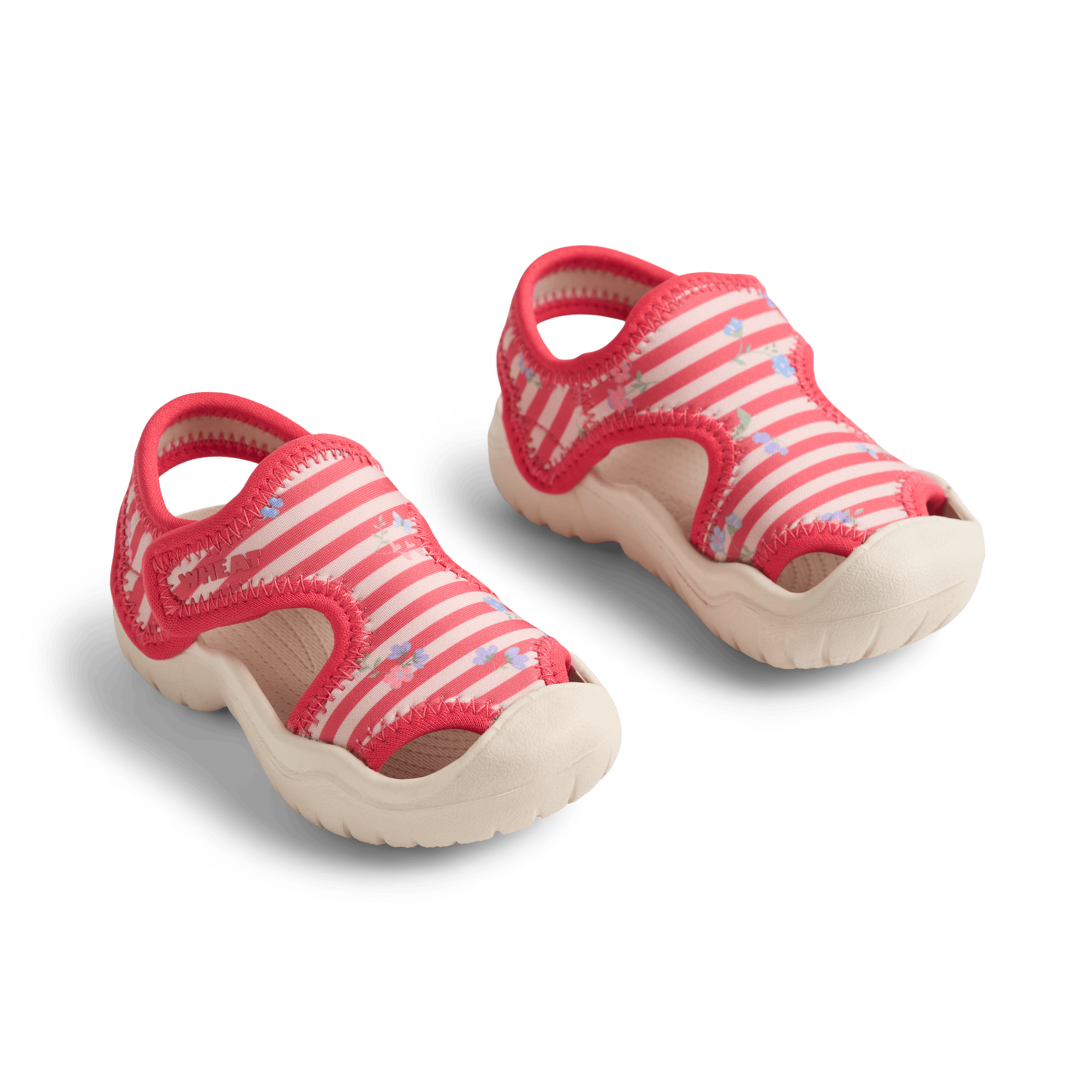 Bani 샌들 Red Stripe Flowers 