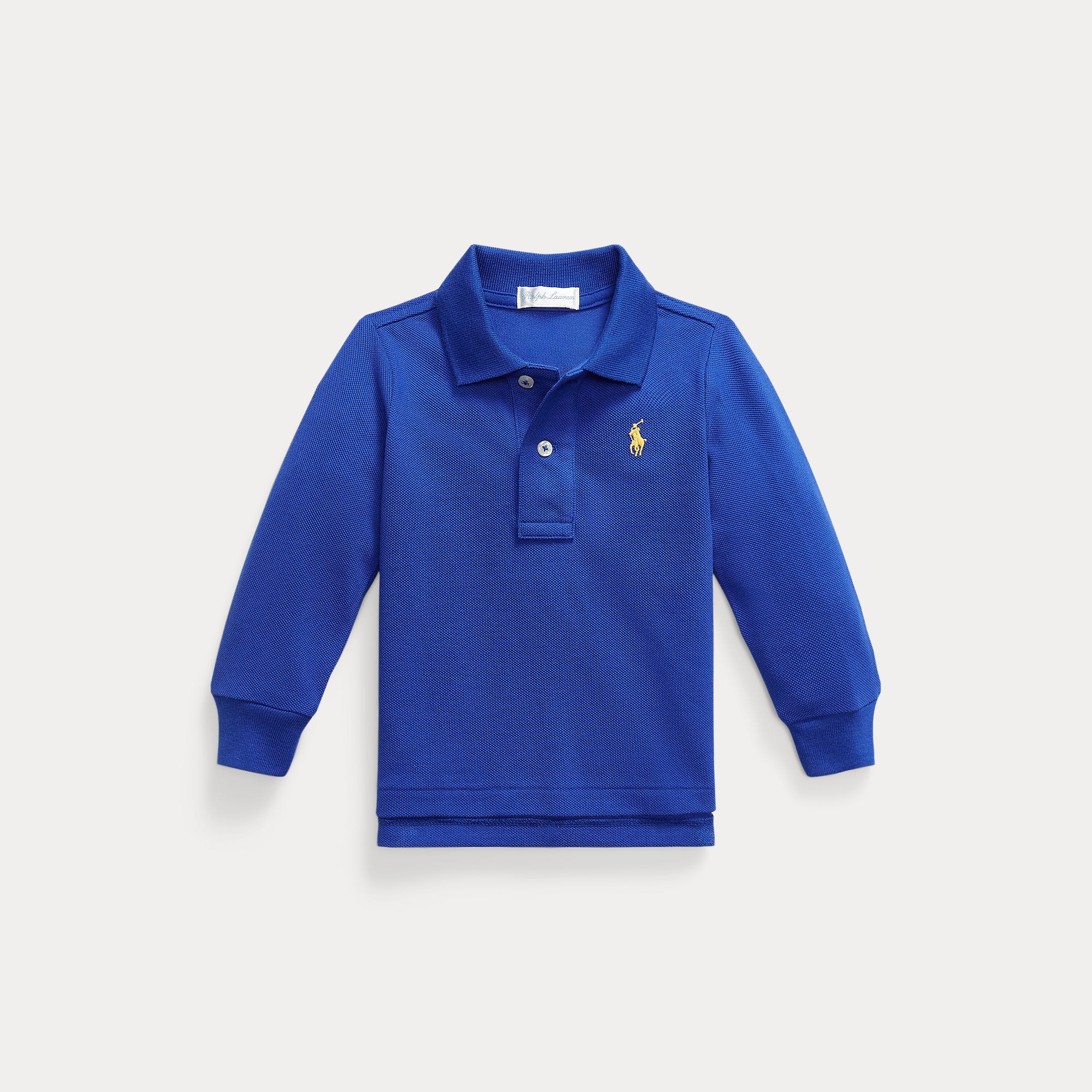 Långärmad Polo Classic Azure 