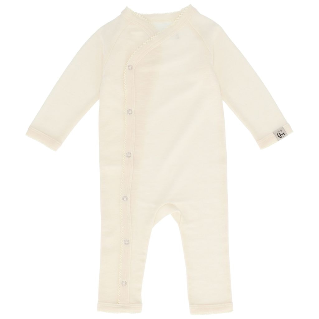 Vakke Ull Babydress in Warm White