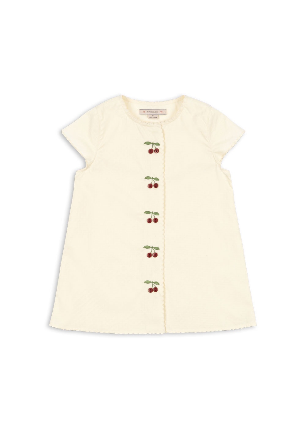 GOTS Evia Cherry Klänning Cloud Cream 