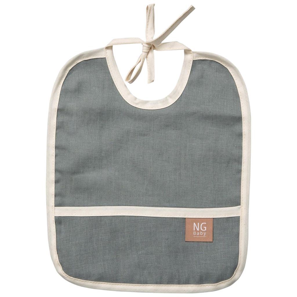 Bib Linen Petrol Green