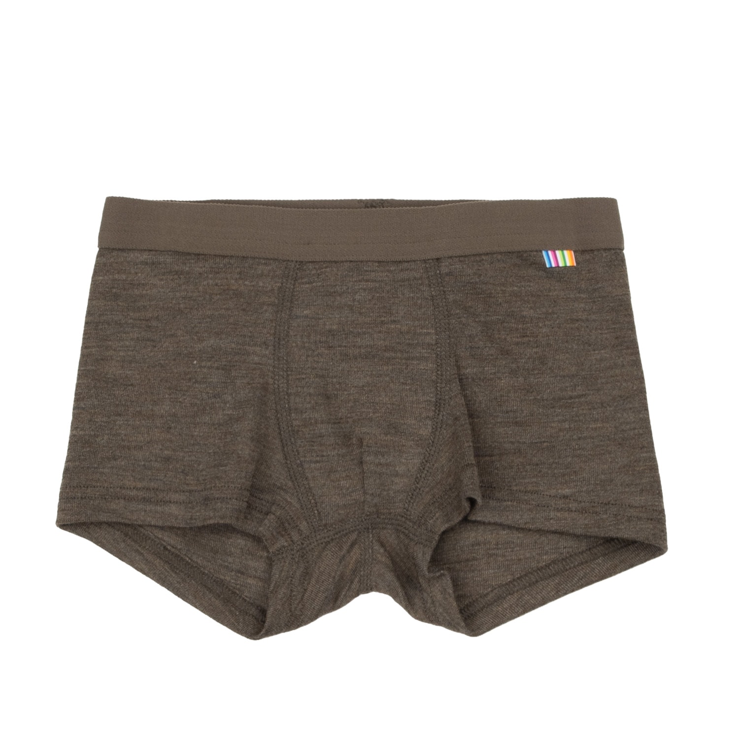 Wool Boxer Shorts Brown Melange