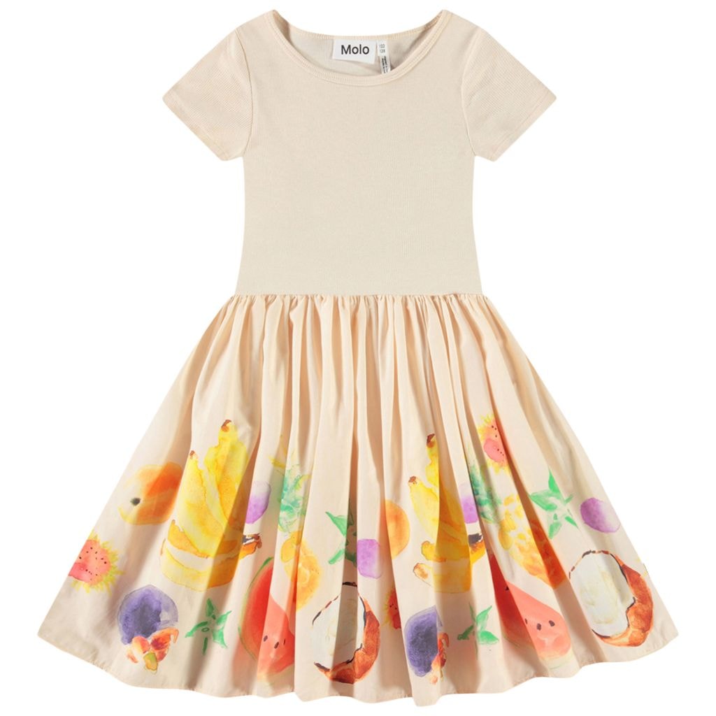 Cissa Short-Sleeved Dress Dancing Fruits