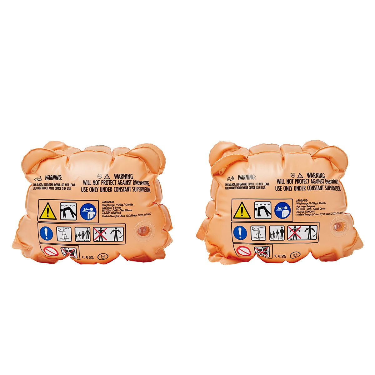 Tino The Tiger Inflatable Arm Band Clay