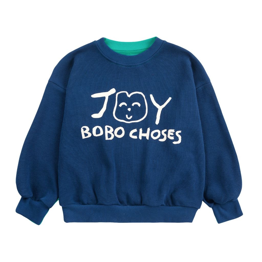 Smiling Sweatshirt Navy Blue