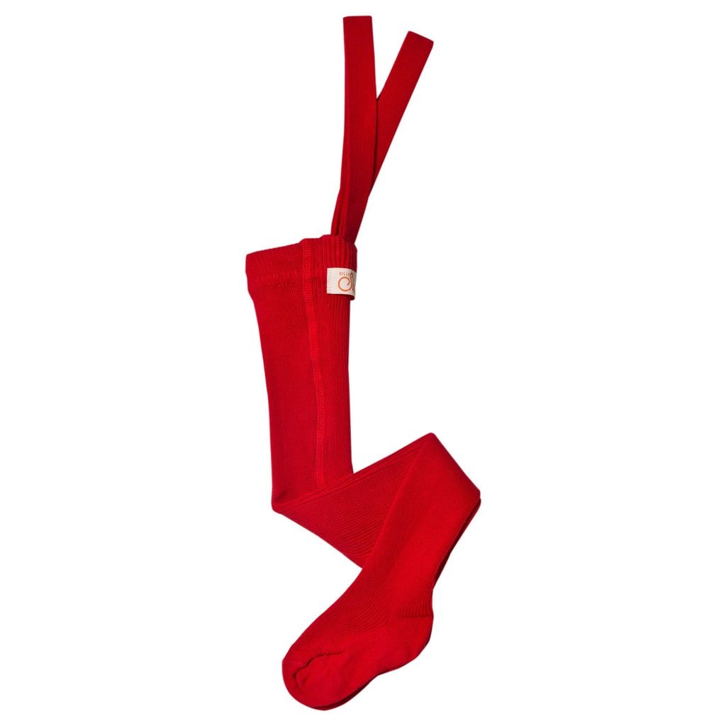 GOTS Organic Tights Love Red 