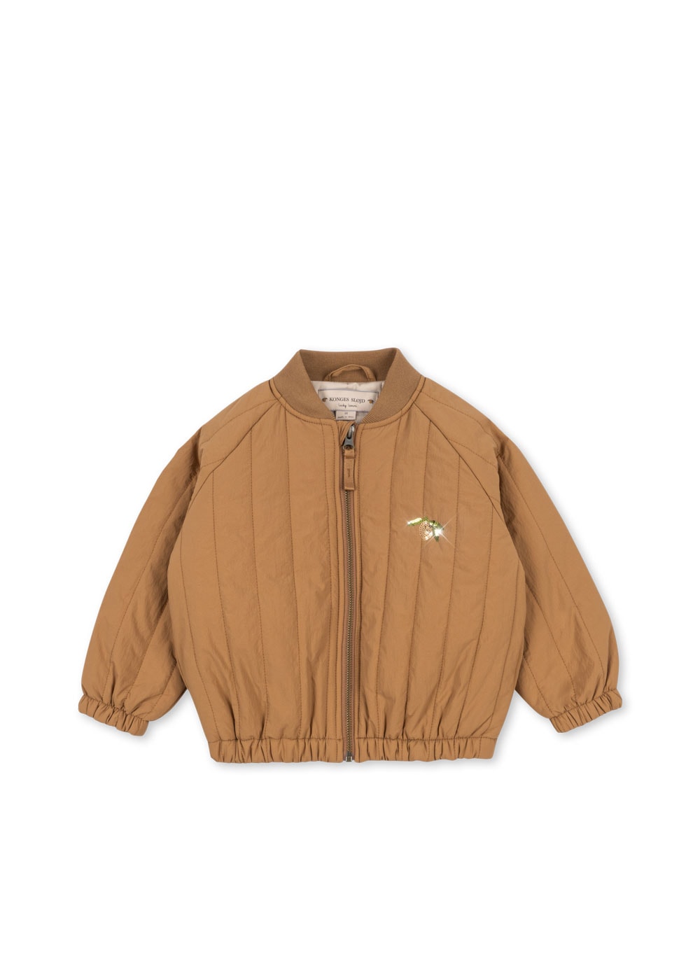 Juno Sequin Bomber Jacket Tobacco Brown