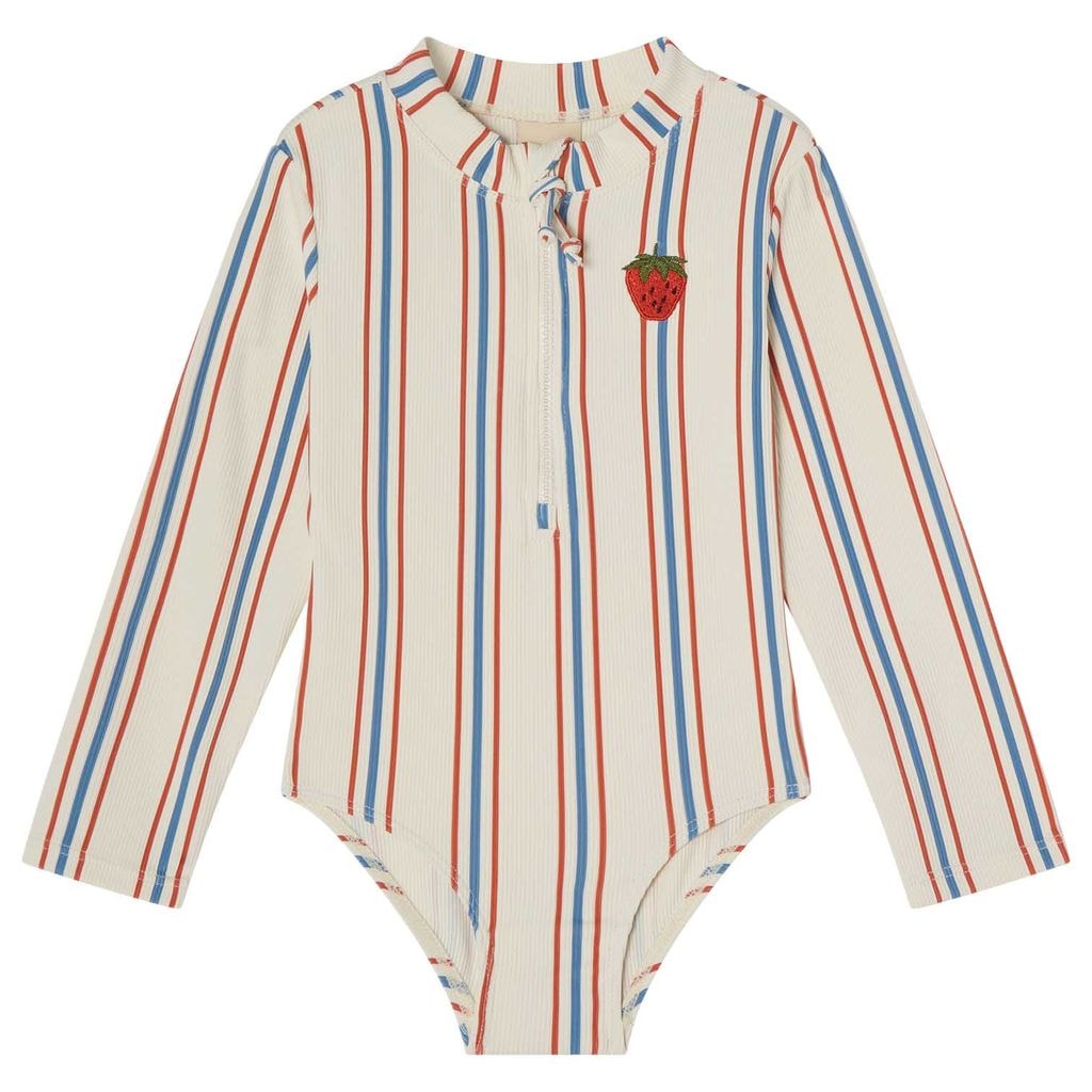 Toulon UV-badedrakt Blue/red Stripe