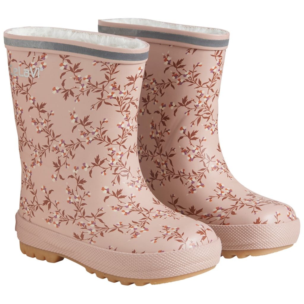 Painetut Vuoratut Kumisaappaat Misty Rose