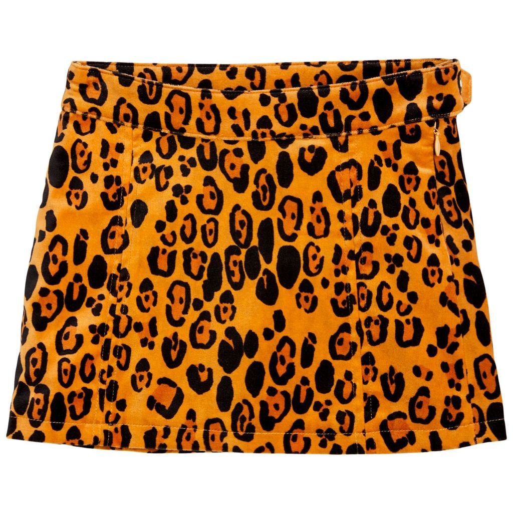 GOTS Leopardmönstrad Kjol Brun