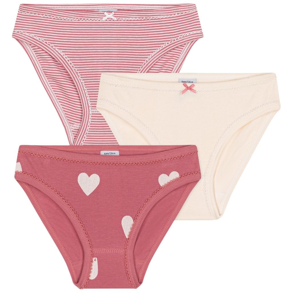 Hearts 3팩 브리프 Rosewood Marshmallow