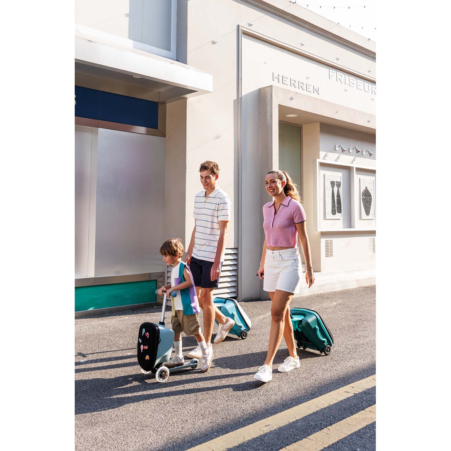 Patch & Play Junior Scooter Med Bagasje Frosty Blue