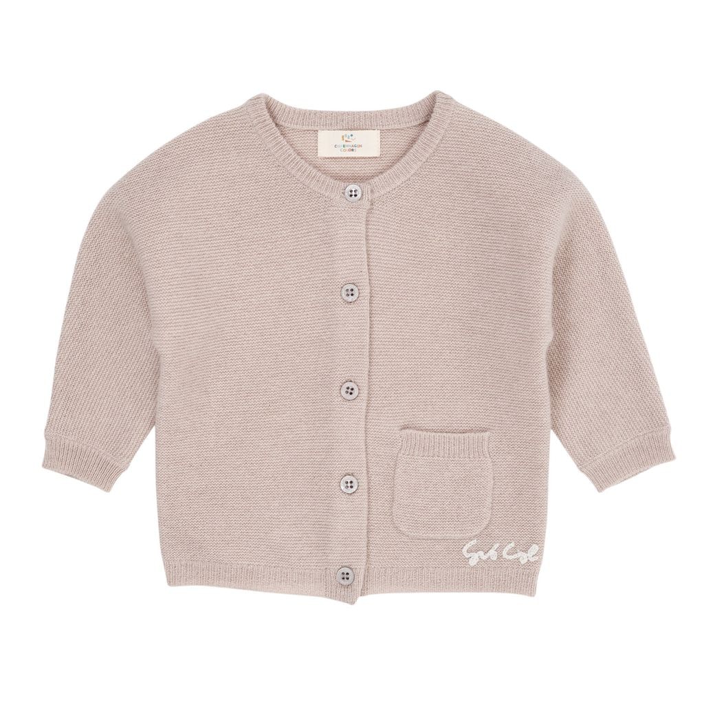 Cashmere Classic Baby Cardigan Beige