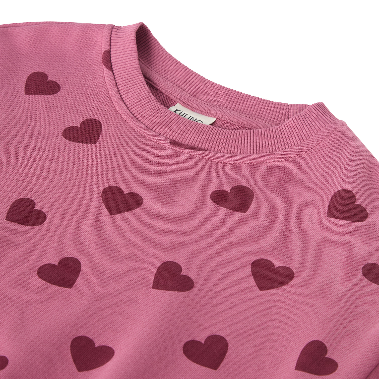 Valencia Sweatershirt Mauve Hearts