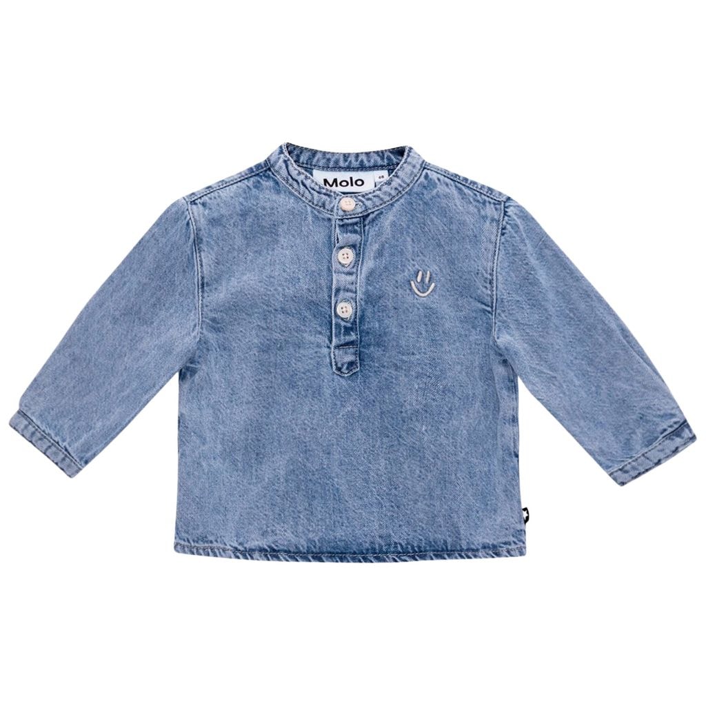 Enoz Skjorta Bleach Denim