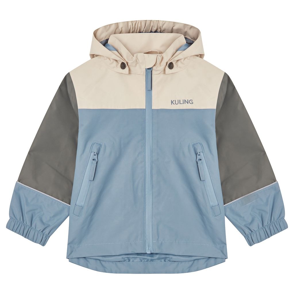 Lillehammer Kontrastfarvet Skaljakke Dove Blue/Light Green