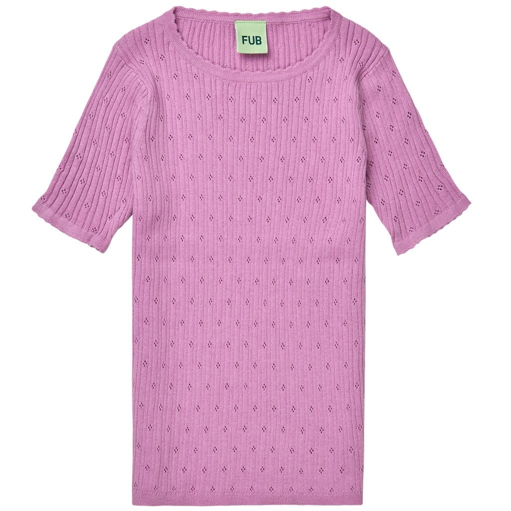 Pointelle Tee Orchid