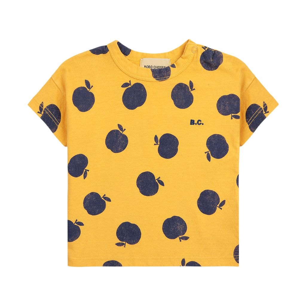 Poma Mønstret Baby T-shirt Gul