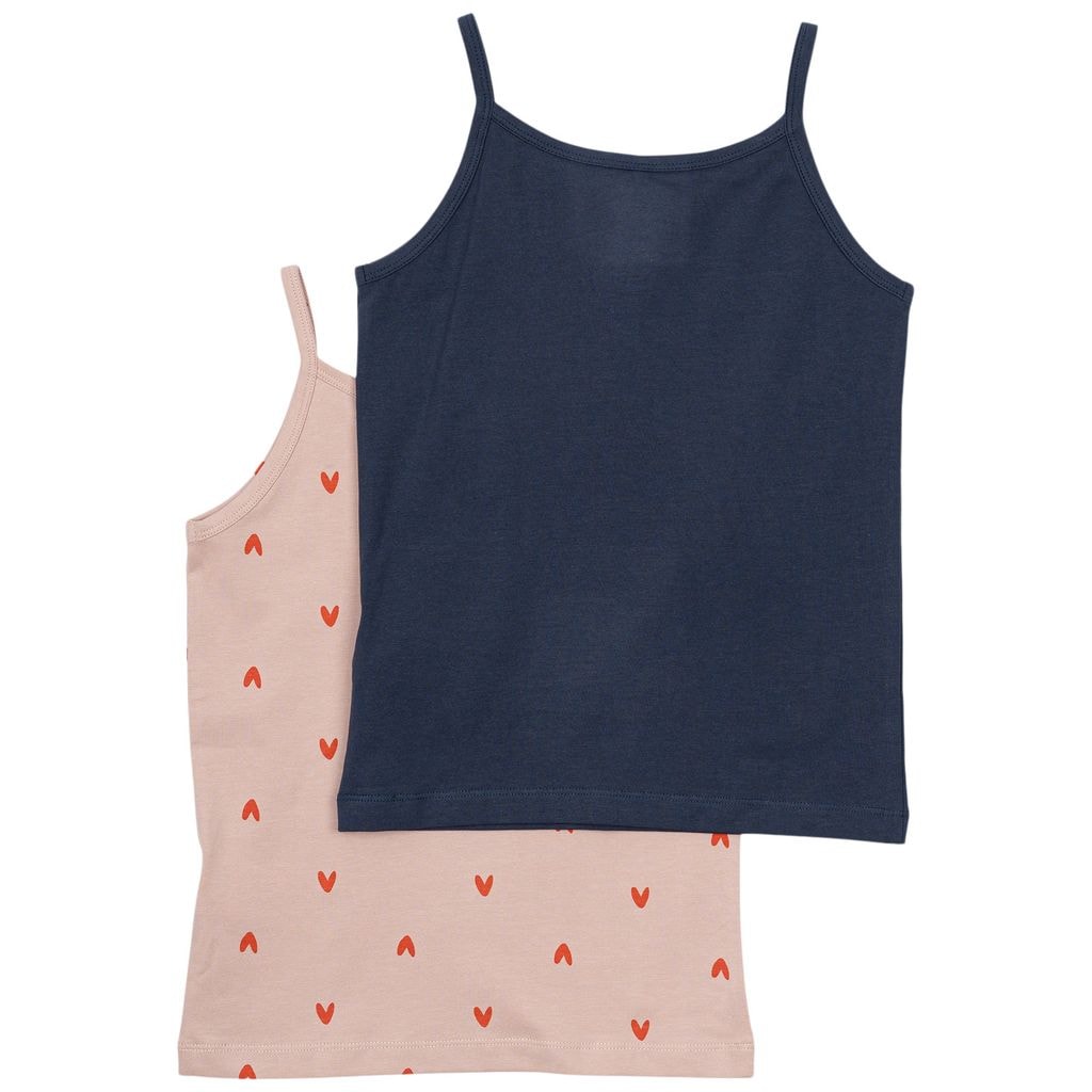 GOTS Strap Top 2-pack Mood Indigo