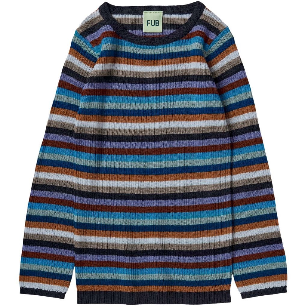 Rib Blouse Multi Stripe