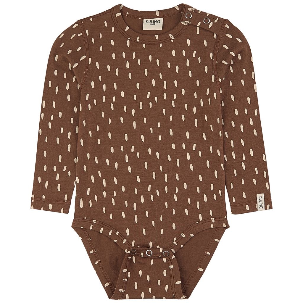 Prikket Babybody Brun