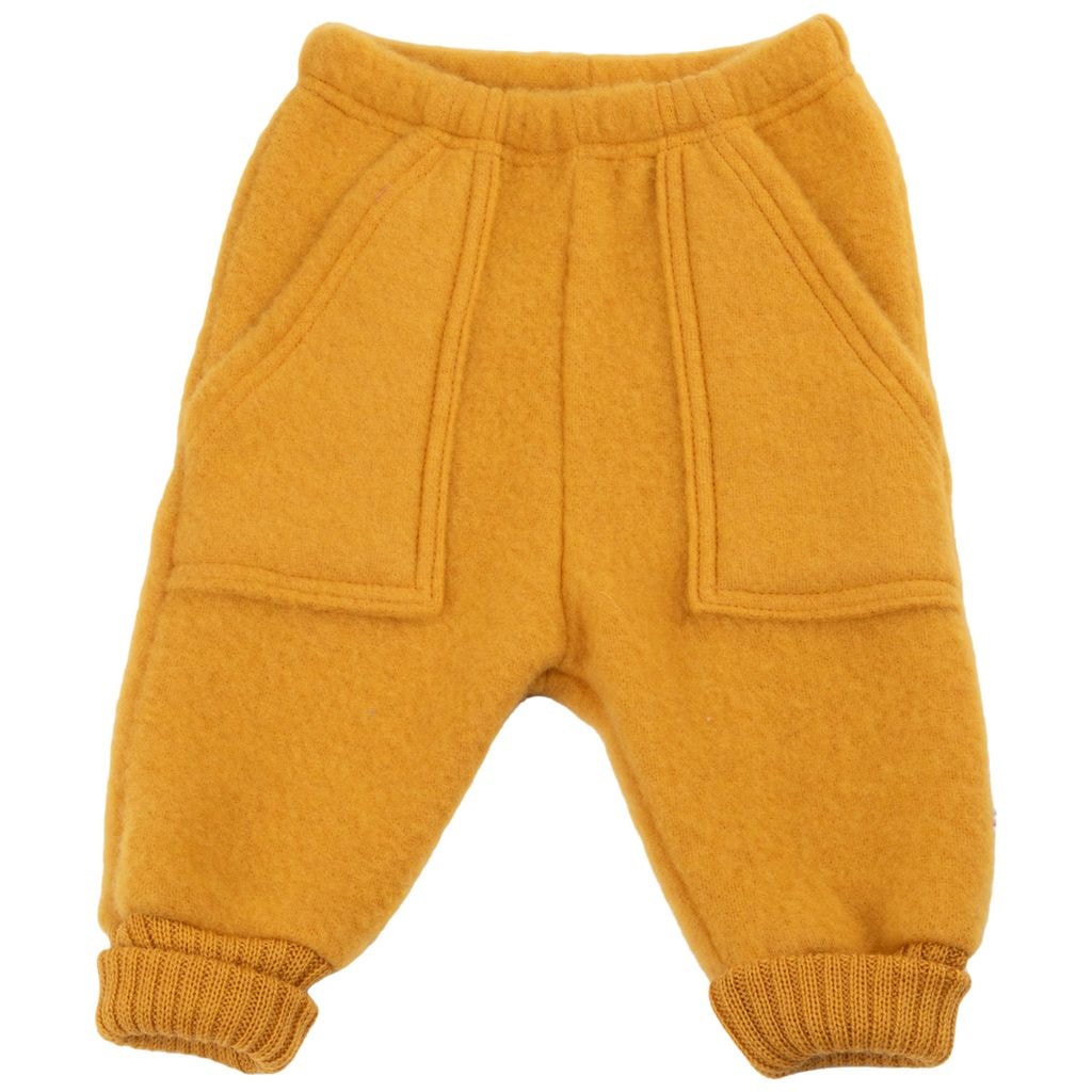 Väljät housut värissä Yellow