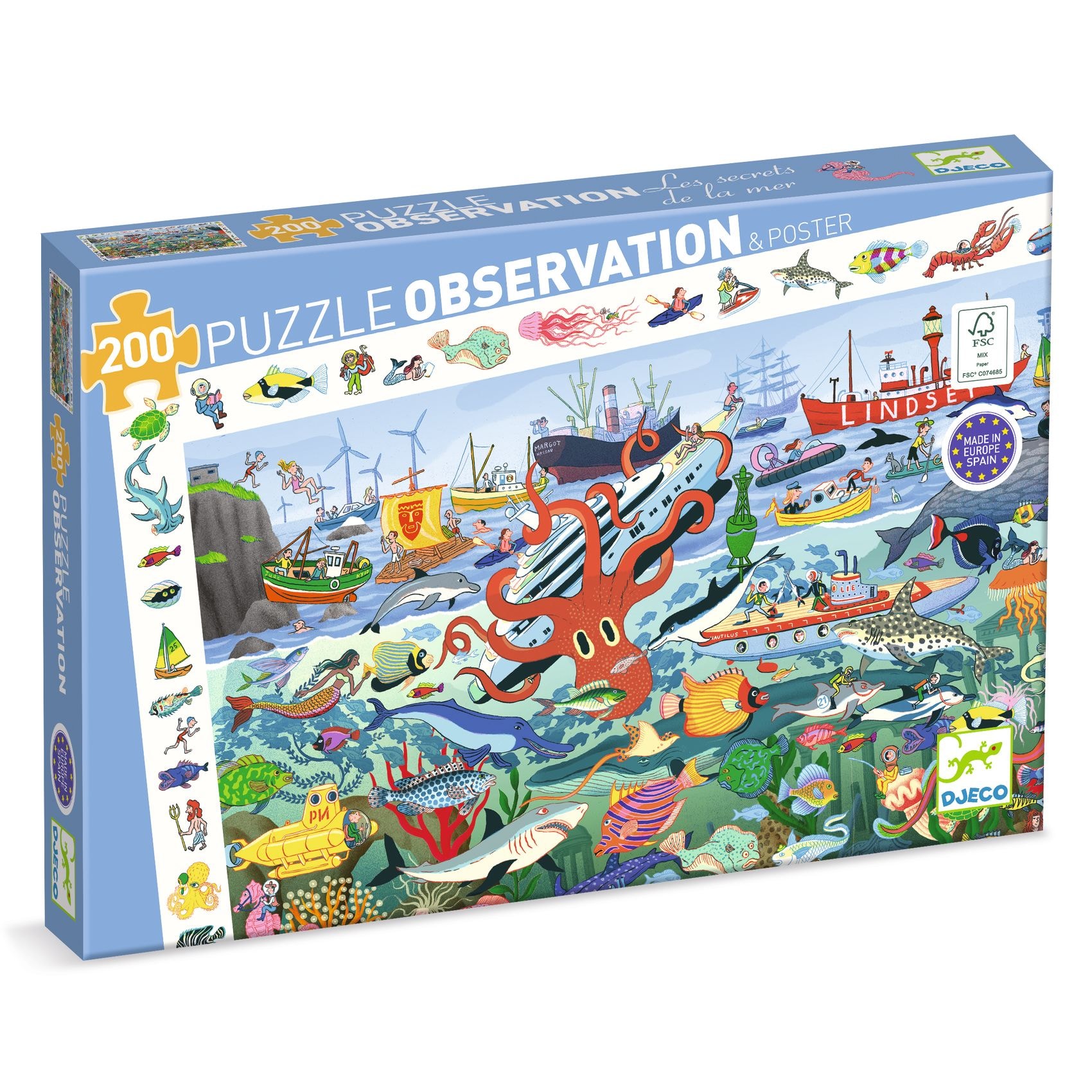 200-delt Observasjonspuslespill Secrets Of The Sea