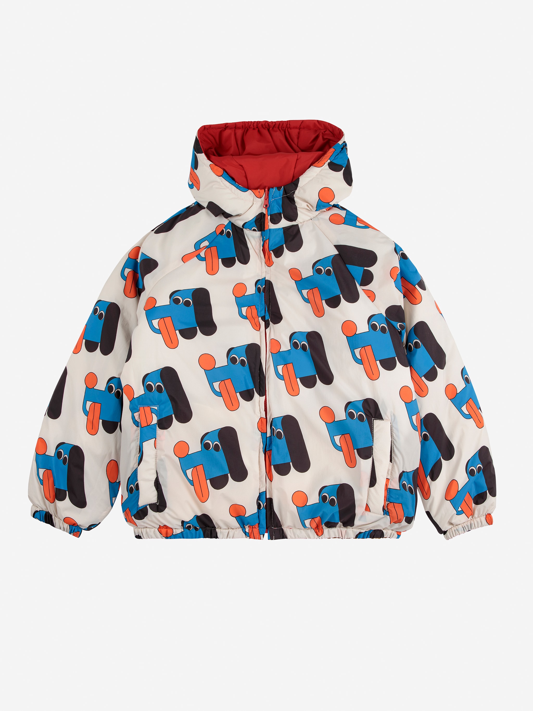 Doggy Mate All Over Reversible Anorak Offwhite