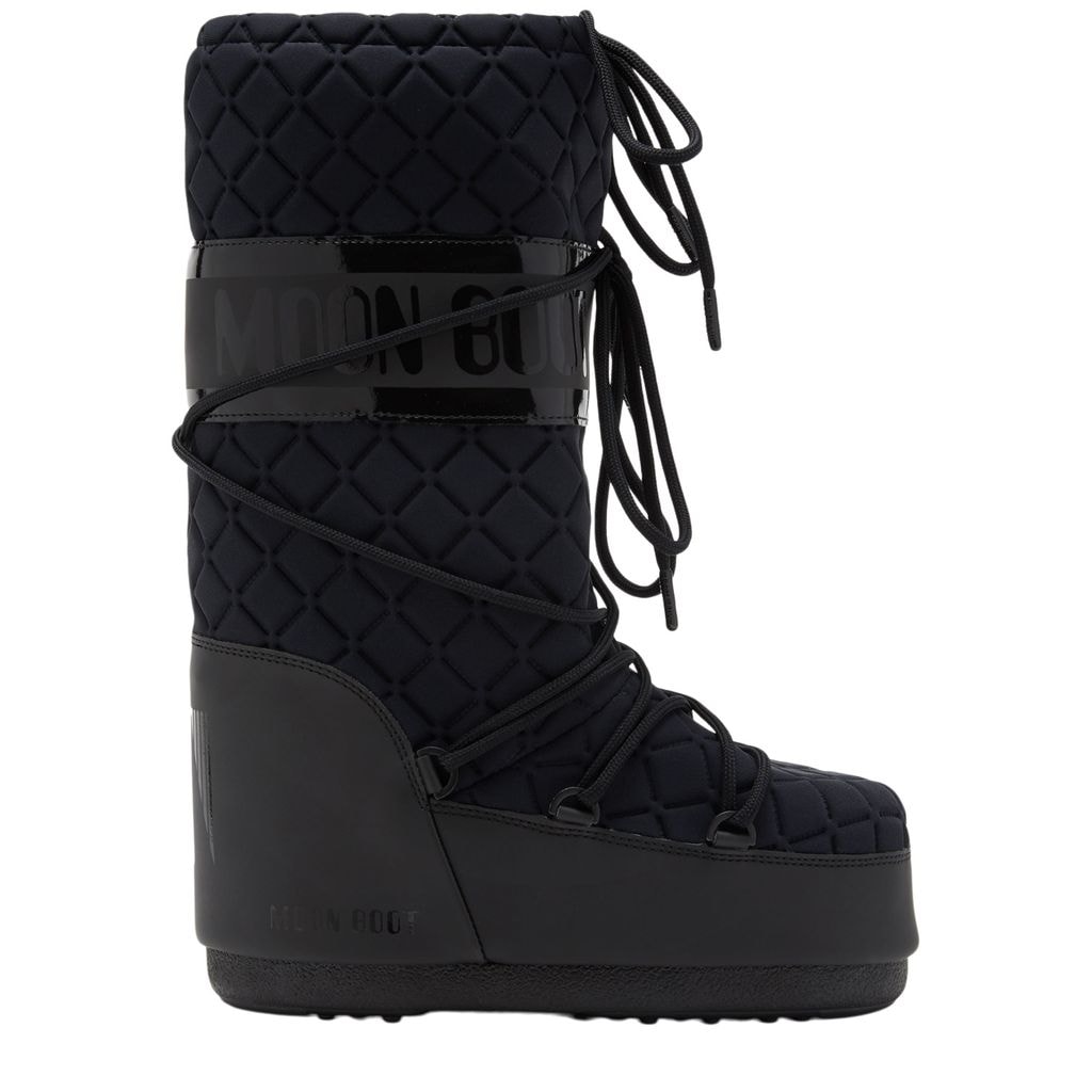 Icon Quilted Snow Boot Black
