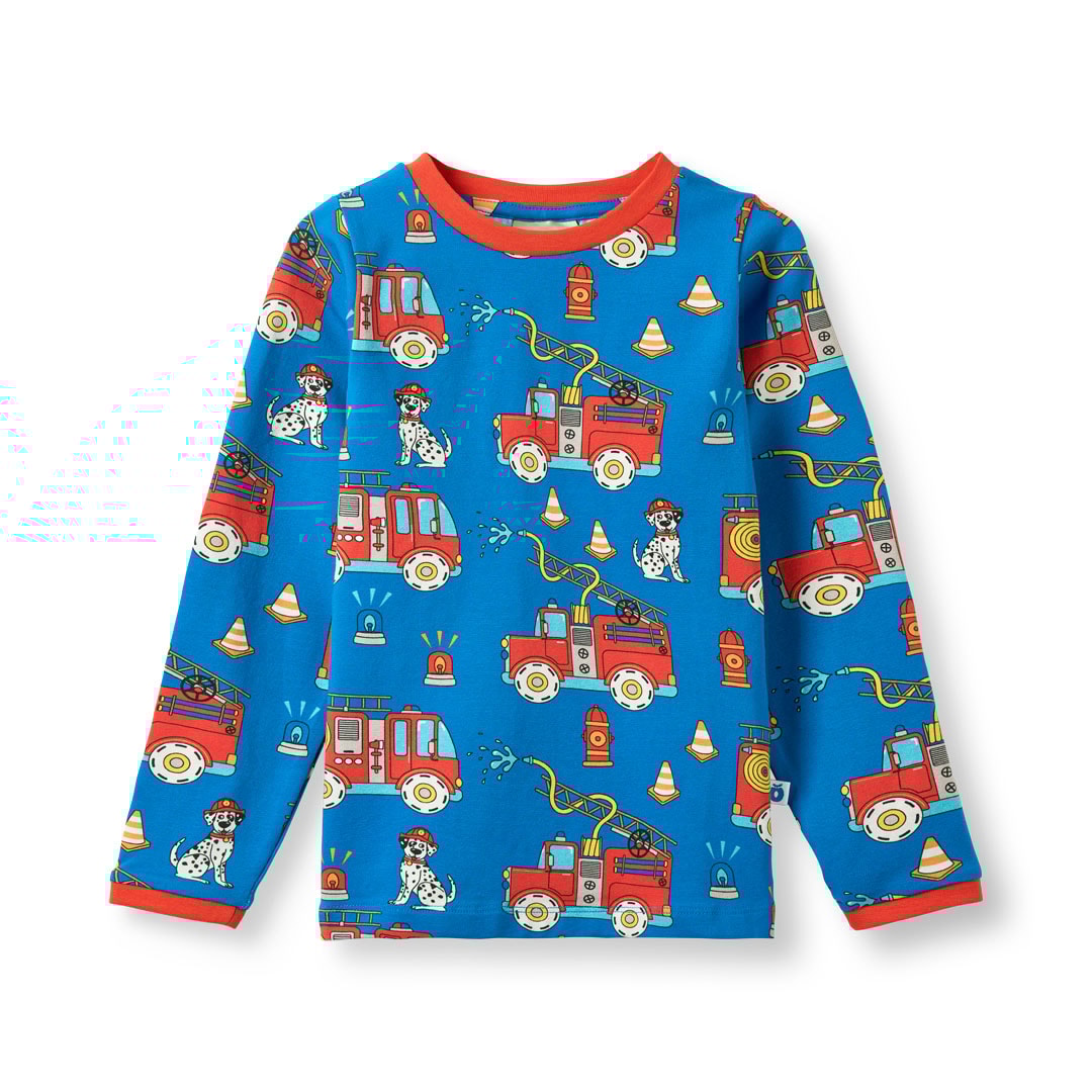 Elstar Long-Sleeved Top Fire Truck Brilliant blue