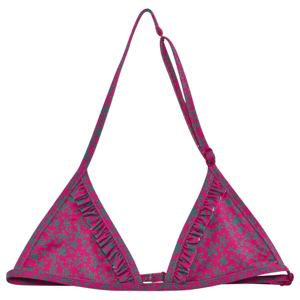 Micro Turtles Bikini Top Pink
