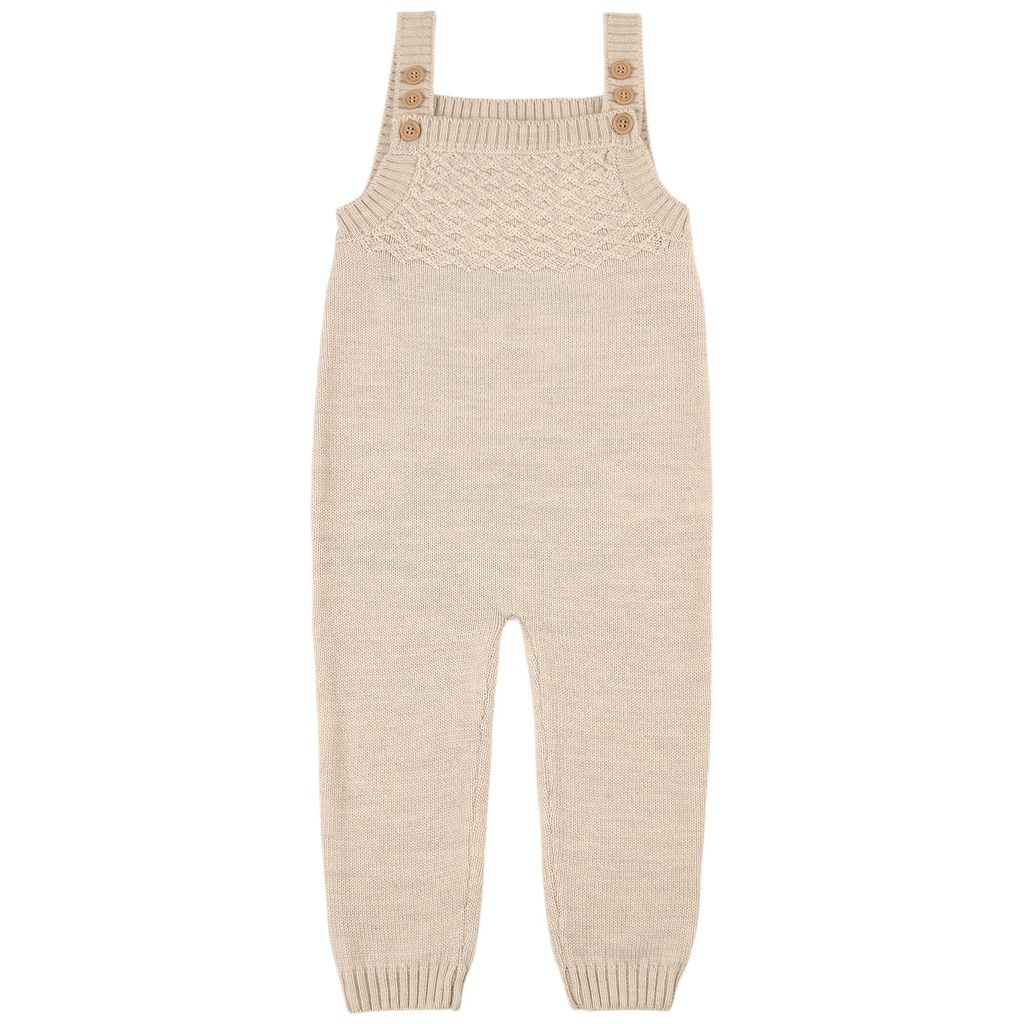 Knitted Overalls Cream