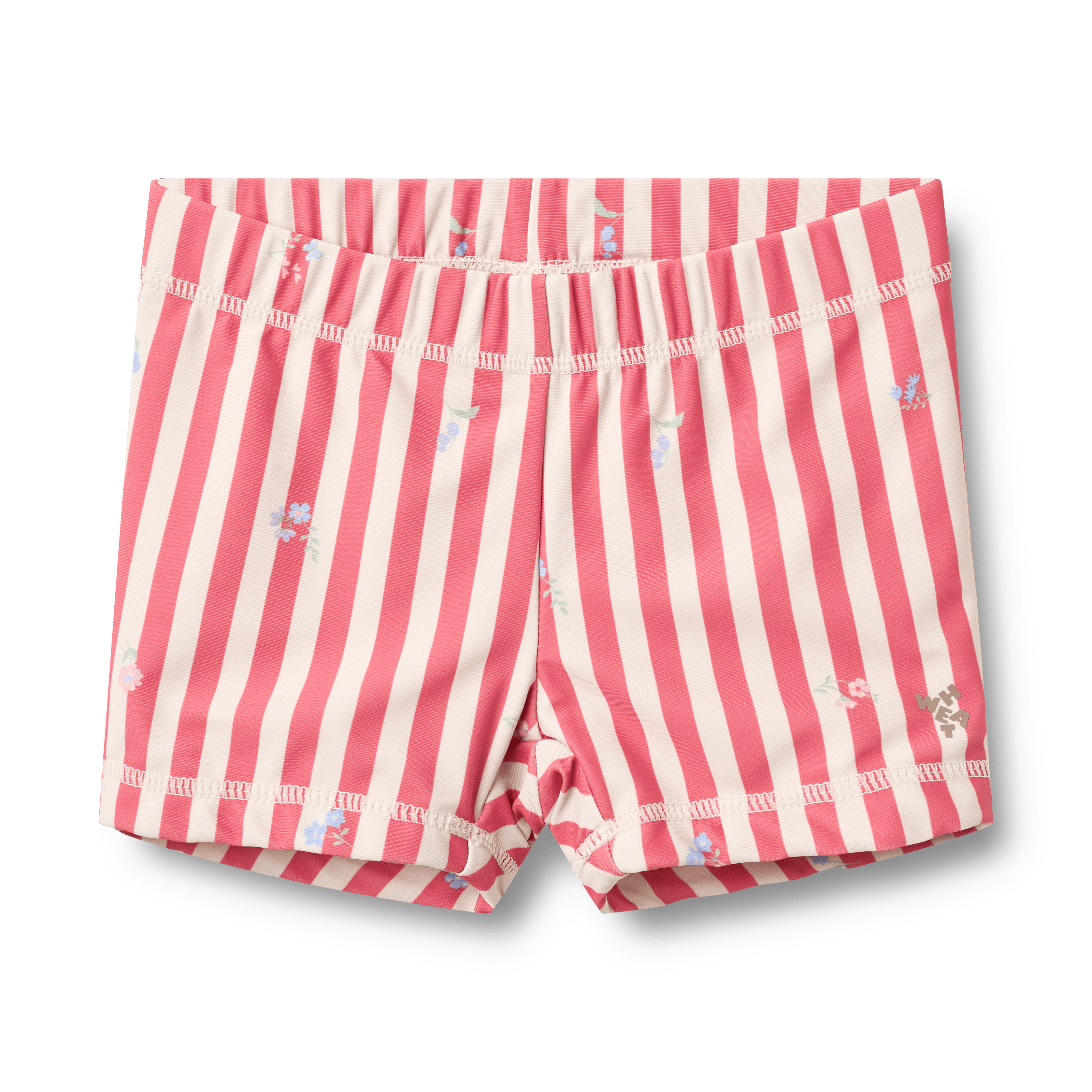 Swim Shorts Niki Red Stripe Flowers