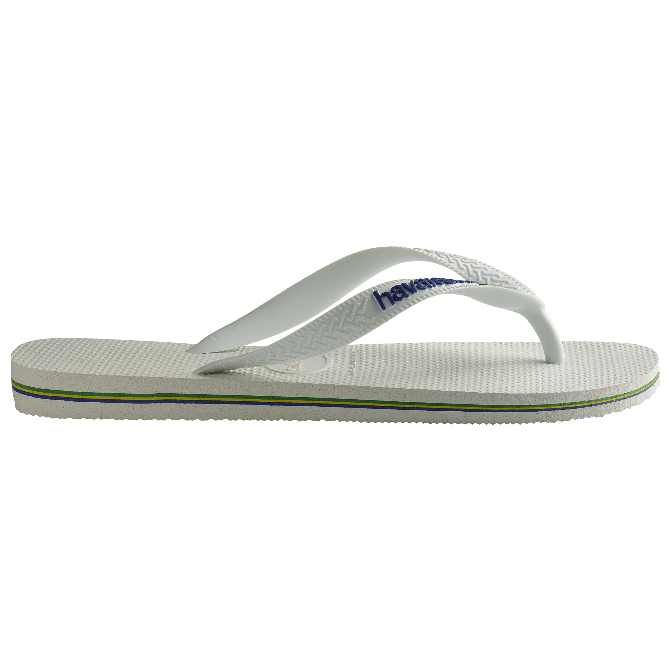 Brasil Logo Flip Flops White