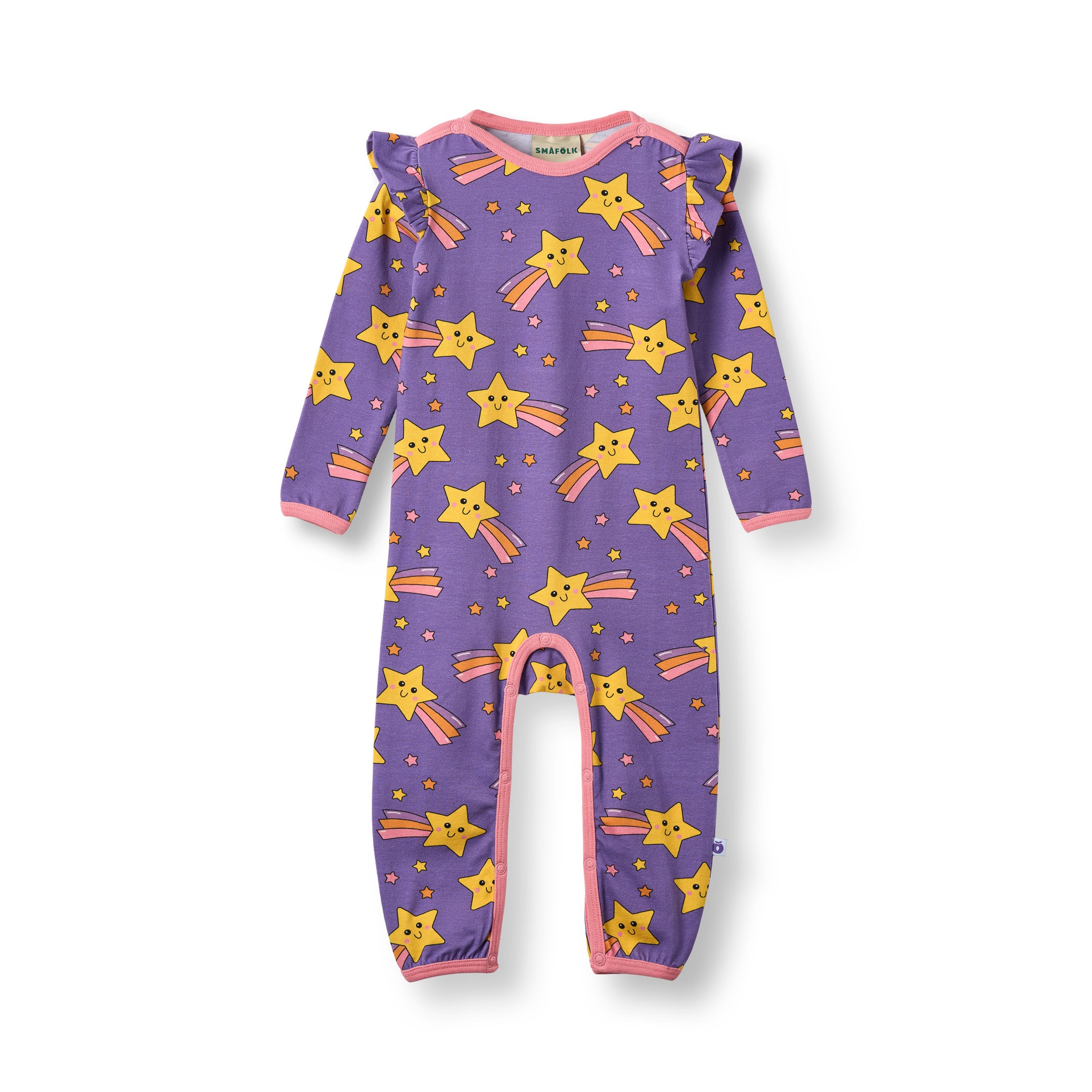Reegnt Long-Sleeved Baby Suit with Shooting Star Royal purple