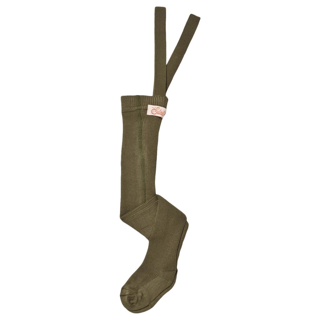 GOTS Strømpebukser Olive 