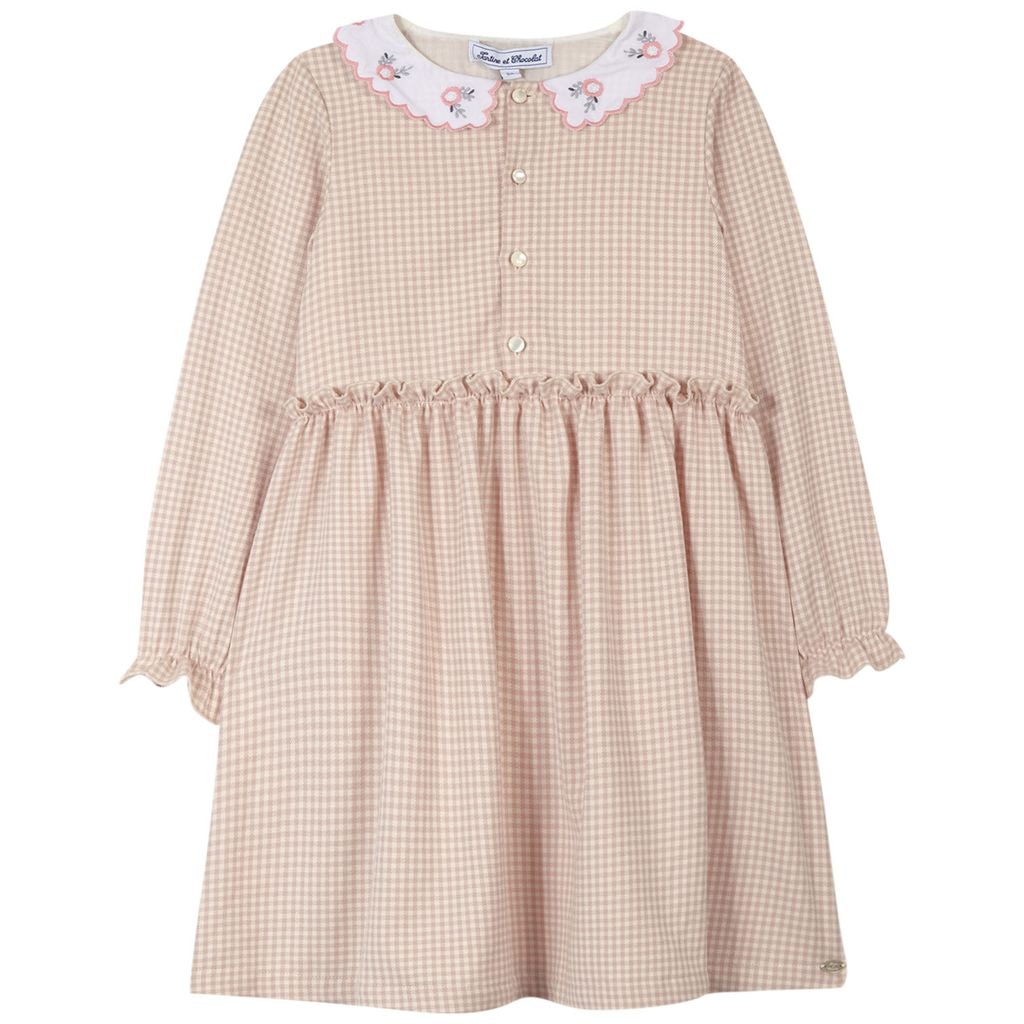 Gingham Dress Vieux Rose