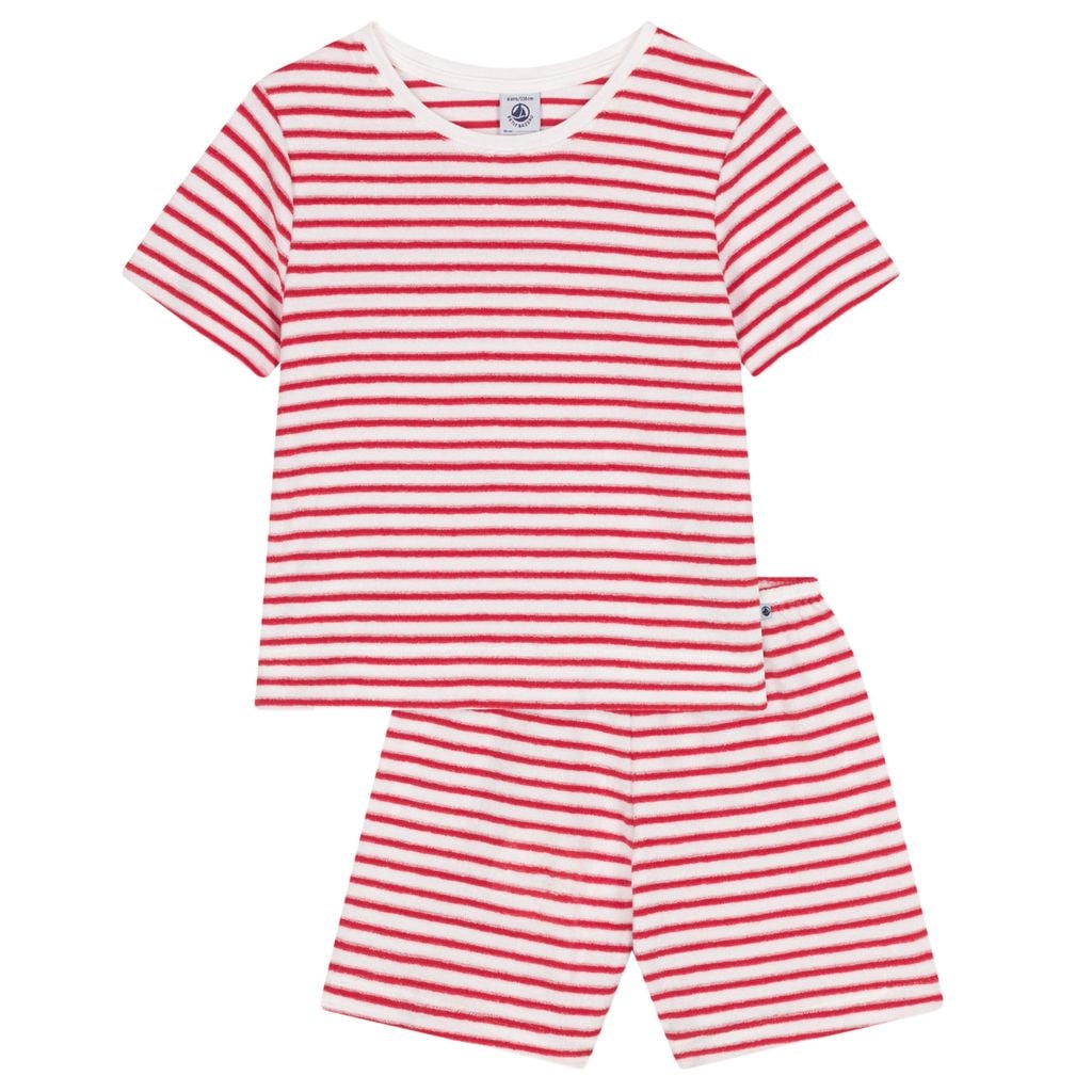 Stripy Klädset I Frotté Marshmallow Spi