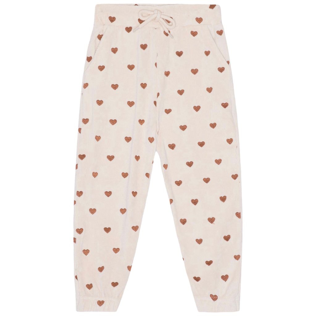 Pluto Heart Printed Sweatpants Cream
