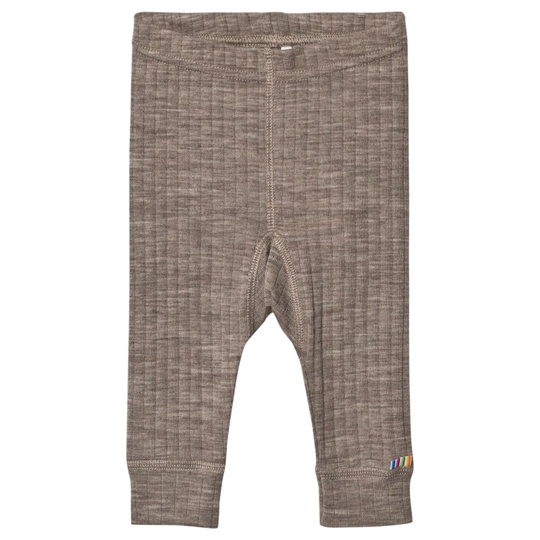 Ull Rib Sesame Melange Leggings str. 110 cm