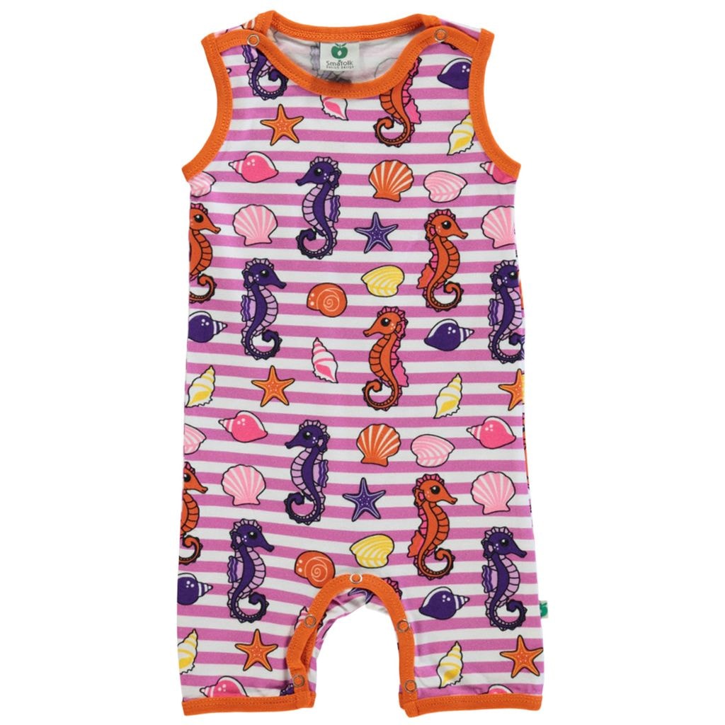 Mønstret Romper Med Søhester Spring Pink