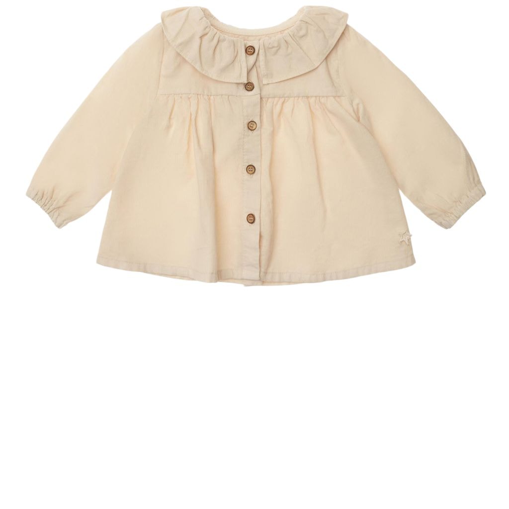 Microcorduroy Blouse Off White